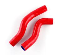 VBNYBA Durites radiateur Auto Compatible avec Toyota pour Landcruiser pour HZJ75 HZJ78 HZJ79 Kit De Tuyaux De Radiateur en Silicone pour Moteur De Voiture(Red)