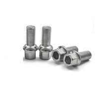 VBNYBA Jeu Boulons Roue Compatible avec VW pour Jetta pour Bora pour Golf 6 MK6 pour Passat B7 CC pour Passat 4 Pièces Écrous De Roue De Verrouillage Boulon De Vis De Pneu De Moyeu De Roue