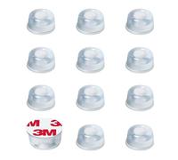 VBNZBK 12 Pièces Tampon Siliconet, TPieds en Caoutchouc Antidérapants pour Meubles, Mini Butée en Caoutchouc Anti-dérapante en Silicone Anti-Bruit pour Protection Murale de Tiroir de Porte D'armoire