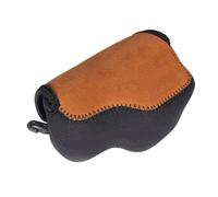 VBPBHFFNMW Étui souple en néoprène for appareil photo for Canon Powershot V1 G1X III G5X compatible for Sony A6100 A5000 A5100 NEX-5T NEX-3N objectif 16-50 mm sac photo(Marrone)