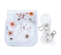 VBPBHFFNMW Sac de caméra instantané Transparent PVC Boîtier de Protection for Accessoire de caméra for bandoulière Ajusteur for Fujifilm Instax Mini 11/9/8 Sac Photo(Rosa)