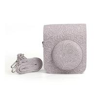 VBPBHFFNMW Sacoche de rangement et protection for appareil photo numérique Polaroid Mini 12, rétro, en relief 3D, bandoulière, mini, portable, cadeau sac photo(Purple)