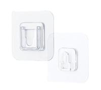 VBPCEFZTLK 1 for 10 paires de crochets muraux adhésifs double face transparents for ventouse, supports de rangement polyvalents for chambre for coucher et cuisine Crochets ménagers(3Pairs)
