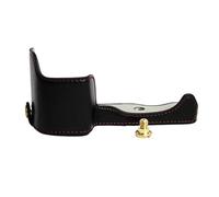 VBPCEFZTLK Étui demi-corps en cuir for appareil photo for Sony A6000 et A6300, housse de protection inférieure Sac pour appareil photo(Noir)