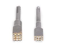 VBPCEFZTLK For groove d'alliage gouge gouge plat rond fleur électrique fleur marteau foret bit pont de dalle pont mur ciment chaussure ciseau peu(2PCS(6T-9T))