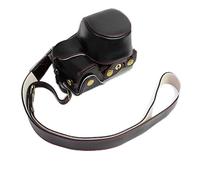 VBPCEFZTLK Puce Case en Cuir Sac de caméra Cache de Protection for Ouverture de la Batterie A6000 ILCE-6100 A6100 A6400 A6300 ILCE-6400 Apte for Sony Sac Photo(Noir)