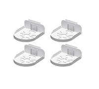 VBPCEFZTLK Support mural universel sans perçage for un rangement durable et peu encombrant. Le support est résistant for l'humidité, disant adieu for l'encombrement support de routeur(4pcs white)