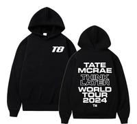 VBPOIYB Sweats À Capuche Ta-Te Chanteur MCR-ae World Tour Concert Marchandises Sweats À Capuche Hommes Femmes Vêtements Mode Rétro Pulls Harajuku Pulls (Black,Grand)