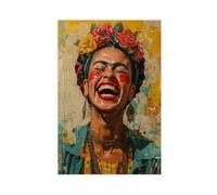 VBQHIR Affiche d'art vintage Frida Kahlo, toile, poster, chambre à coucher, décoration, décoration de paysage, cadeau, 30 x 45 cm