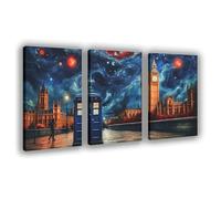 VBQHIR Doctor Who Poster rétro sur toile 40 x 60 cm