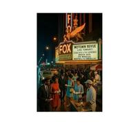 VBQHIR Fox Theatre Retro Motown Concert Impression sur toile 40 x 60 cm