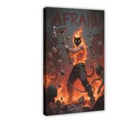 VBQHIR Maine Coon Cat God Wielding A Great Axe (3) Poster sur toile Impression sur toile 30 x 45 cm