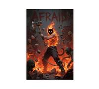 VBQHIR Maine Coon Cat God Wielding A Great Axe (3) Poster sur toile Impression sur toile 60 x 90 cm