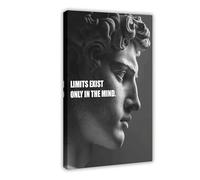 VBQHIR Poster de motivation sur toile pour chambre à coucher, décoration paysagère, cadeau (60 x 90 cm)