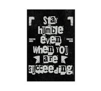VBQHIR Poster sur toile « Remain Humble » - Décoration de chambre à coucher - 60 x 90 cm