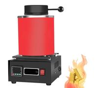 VBRSABDA Four de fusion électrique à affichage numérique 1500 W avec trou d'échappement de fumée 220 V Kit de four de fusion de bijoux en or 20-35 min Fusion rapide de l'argent, de l'aluminium, du