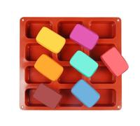 VBRYUAW Mini moule à pain en silicone, 12 cavités, moules de cuisson en silicone anti-adhésif pour la cuisson de gâteaux, pain, brownie, pain de maïs, cheesecake, chocolat et cupcakes
