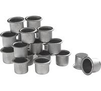 VBS 24 pack de douilles pour bougies tige argent 22mm Porte-bougies bougies à chauffe-plat