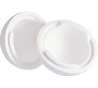 VBS Boule en polystyrène Ø 15 cm 2 parties Boule de bricolage en polystyrène 2 pièces Diamètre extérieur 15 cm intérieur 11 cm Convient toute l'année pour la décoration et les projets de bricolage