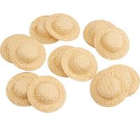 VBS Chapeau de Paille 5cm, 12 pièces - Set de Chapeaux Joyeux pour Les fêtes d'été et Les projets de Bricolage