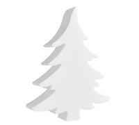 VBS Forme en polystyrène Sapin courbé 20x15x4 cm Polystyrène Sapin de Noël Décoration loisirs créatifs