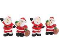 VBS Mini Père Noël Hanko, 4 pièces, figurines déco de Noël pour les projets de bricolage, décoration d'hiver et de Noël, idéal pour le DIY et les créations festives