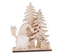 VBS Motif à piquer en bois lutin de Noël, 5 pièces, décoration de Noël à bricoler, DIY décoration d'hiver