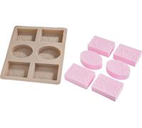 VBS Moule en Silicone pour Savon Ornements 6 Motifs Moule 20x22x2.3 cm 600 ML Moule en Silicone pour Savon