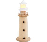 VBS Phare Haven Light 28cm de haut, décoration en bois en MDF, métal et plastique, idéal pour les activités créatives, parfait pour les décorations d'été