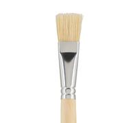 VBS Pinceaux brosse Nature, set de 3 pièces 2 cm 3 cm 4 cm manche en bois virole en métal pinceaux en matière naturelle pour la peinture et les projets artistiques n° 18