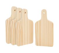 VBS Planche en Bois Minis, Set de 4 12x6cm - Accessoire de Cuisine, Planche à Découper, Dessous-de-Verre, Matériel de Bricolage, Peinture, Texture du Bois, DIY