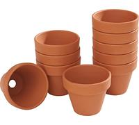 VBS Pots en Terre Cuite Ensemble de Pots en Argile Terracotta bacs à Fleurs Ø intérieur 5 cm, 10 pc.