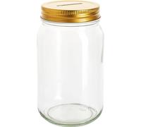 VBS Tirelire verre d'épargne, 3 pièces, boîtes à argent transparentes pour l'épargne, décoration DIY