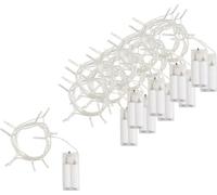 VBS XXL Guirlandes lumineuses LED 10 LED 10 pièces blanc chaud 1,5m plastique guide-câble interrupteur 10 lampes