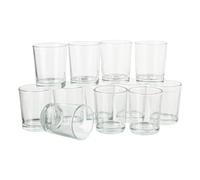 VBS XXL Verres à bougie Haut Lot de 12 bougies à chauffe-plat de 6,3cm de hauteur Décoration Noël Gravure sur verre DIY