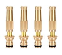 Vbsndhbde 4-Pack Buse de Tuyau Laiton - Ensemble de 4 Buses | Ensemble 4 buses en laiton avec joints toriques, faciles a changer, fournissant arrosage uniforme et nettoyage efficace