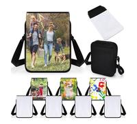 Vbsndhbde Bandoulière Sublimation Détachables 2-Pack Vierges Polyester | Polyester de haute qualité, résistants à l'eau, légers et faciles à transporter grâce à une bandoulière réglable et amovible