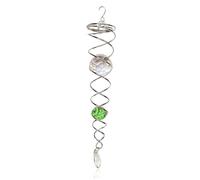 Vbsndhbde Carillon éolien Spirale Verte Idée Cadeau Jardin à Offrir Plaisir | Donne vie à votre espace grâce aux reflets du soleil sur la boule; l’effet miroir rehausse l’ambiance et attire l’œil.