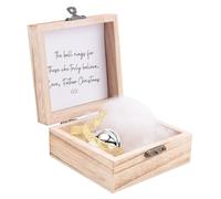 Vbsndhbde Christmas Bells - Magic Faith Bell for Christmas Decor, Silver | Christmas bells offer a gentle chime that holiday magic and wonder for kids and family gatherings tonight.