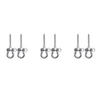 Vbsndhbde Cintres de balançoire 6 Pièces Acier Inoxydable Argent