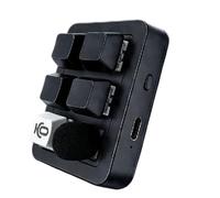 Vbsndhbde Clavier AI à 5 Touches Clavier Vocal Programmable par Voix Saisie | Clavier AI Quatre touches mécaniques programmables: définissez des raccourcis, saisie et commandes personnalisées