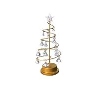 Vbsndhbde Crystal Metal Christmas Tree Lamp - Battery Powered LED Decor | Battery-Powered cordless operation-3 AA batteries, no cords; place this Crystal Metal Christmas Tree Lamp anywhere.