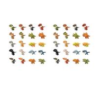 Vbsndhbde Dinosaur Finger Toy with Movable Joints - Jurassic Bite 40-Pack | plastic and 40-piece set hours of shared dinosaur adventures, encouraging storytelling and cooperative play.