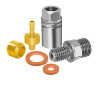 Vbsndhbde Ensemble Tuyau - Têtes Olive Aiguille Cinq FilsTECH3 V4 | Raccords Tuyau universels en acier et cuivre, supportant TECH3 V4 E4 X2, idéal pour freins et leviers, .