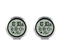 Vbsndhbde Horloge de Douche Étanche - Minuterie Digitale sans Perçage LED | sans perçage grâce à une ventouse puissante; horloge étanche, affichage clair et pratique près de la douche