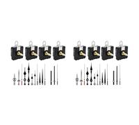 Vbsndhbde Mouvement d'Horloge à Quartz Murale - Kit 8 Mouvements 32 mm Long | Remplacement du mécanisme d'horloge simplifié : Mouvement d'horloge à long; installation facile et précision stable.