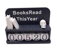 Vbsndhbde Suivi des livres compteur imprimé 3D visualiser Noir