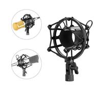 Vbsndhbde Universal Microphone Shock Mount 45-52mm Metal Build Pro | Sturdy metal build keeps mic stable and minimizes vibration transfer for clean, studio-grade recordings .