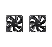 Vbsndhbde Ventilateur de Boîtier 80 mm Débit Elevé PWM 4 Broches PC Compact | Débit élevé jusqu à 29,2 CFM grâce à 7 pales et ratio doré, coussinets silicone double face réduisant les vibrations PC