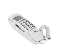 VBSTLIFE Téléphone Fixe Filaire avec Haut-Parleur, Téléphone Mural avec Affichage ID de l'Appelant Wall Téléphone fixe Anti-bruit pour Bureau et Maison.